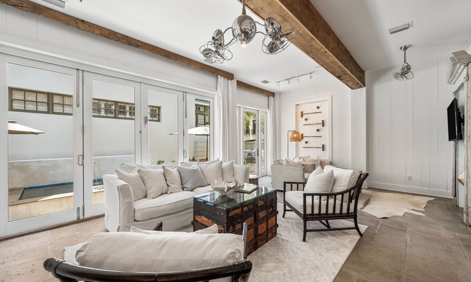 Rosemary Beach House | Hope Town Haven Cottage & Carriage House - Plunge Pool/Summer Kitchen, Steps from Town Center