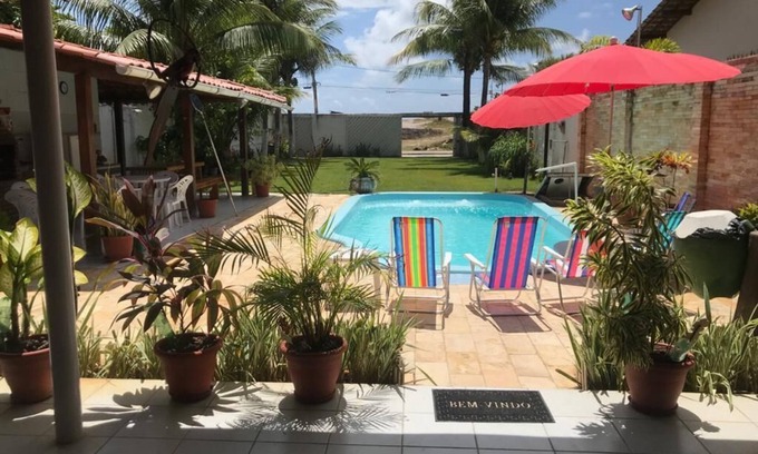 Pontal de Serrambi House | House in Serrambi, with pool, barbecue and less than 30 meters from the beach