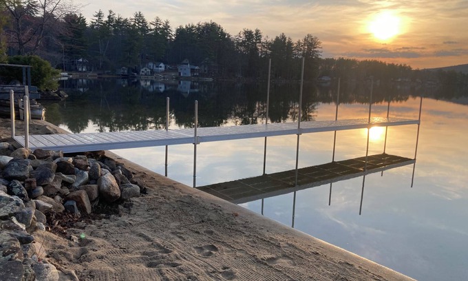 New Durham House | House with private sandy beach & dock plus hiking and snowmobile access