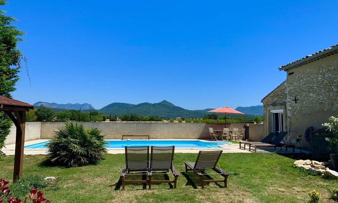 Cleon-d'Andran House | House with swimming pool in drome Provençale - gîte de Fragene