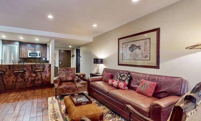 Vail Condo | Ideally located condo with pool & hot tub, next to Vail Golf Club/Nordic Center
