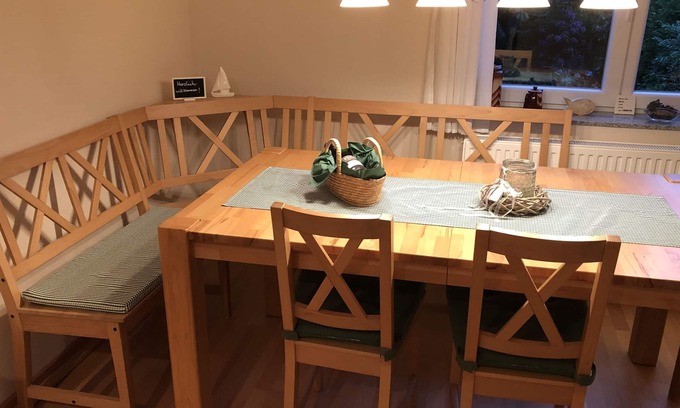Eckernfoerde House | In Eckernförde on the Baltic Sea: Comfortable holiday home with a fireplace near the beach