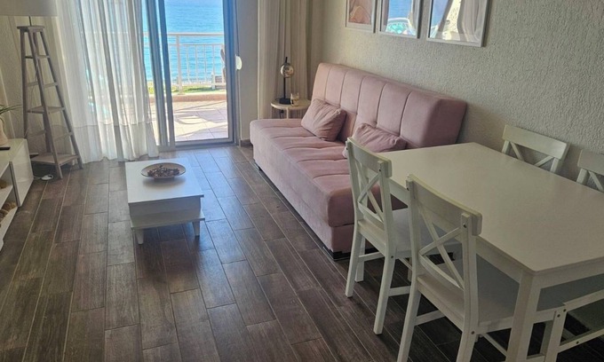 Haniotis Apartment | In front of the beach! Spacious apartment with amazing view.