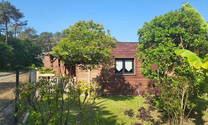 Mimizan Ski Chalet | In Mimizan-plage sud, small wooden house facing the forest, 2km from the ocean