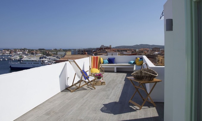 Carloforte Apartment | In the Blue, penthouse and terrace with breathtaking views of the sea and sky
