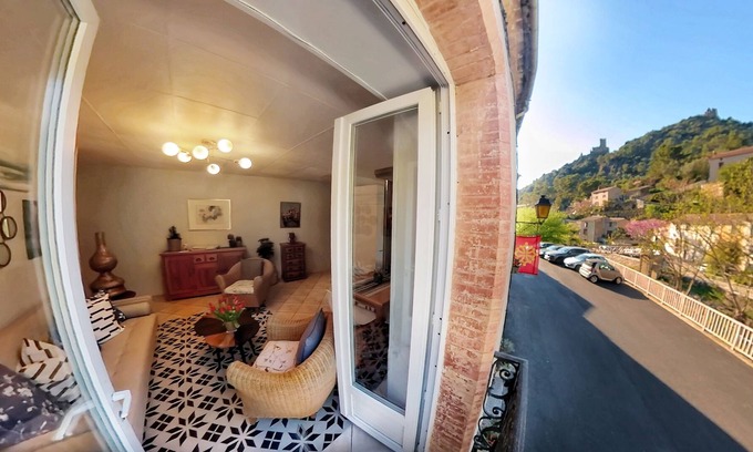 Lastours Apartment | Incredible Lastours 3* apartment with riverside garden