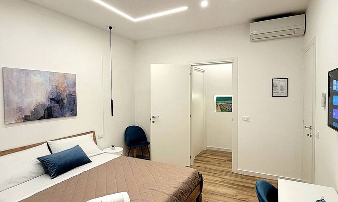 Capaci Apartment | Independent apartment with 2 terraces Kitchen-living room with Laundry-WIFI