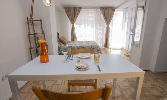 La Colon Apartment | Independent spacious Loft with Private Terrace at La Mariscal Alta Quito