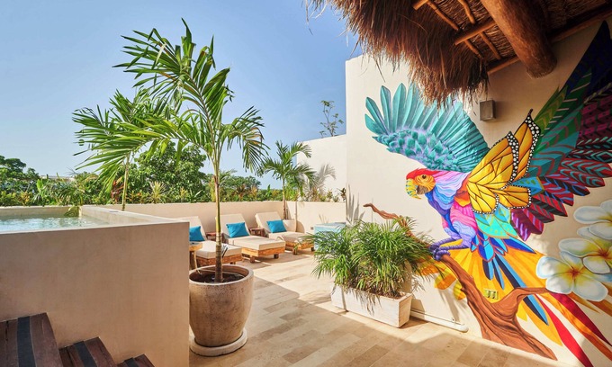 Tulum Condo | Inspirational 3 Bedroom Penthouse with Plunge Pool,walkable to restaurants/barsn