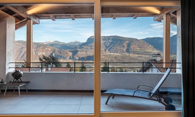 Tramin Apartment | Apartment "Eichhof Wacholder" with Private Covered Terrace, Shared Garden & Wi-Fi