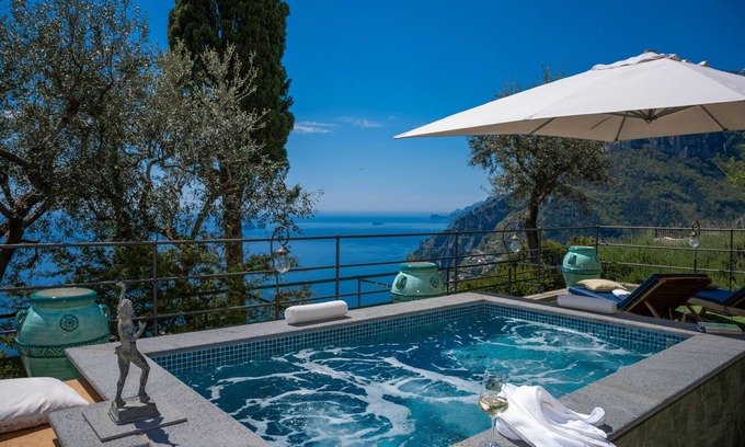 Montepertuso House | Ivi house with private pool sea view