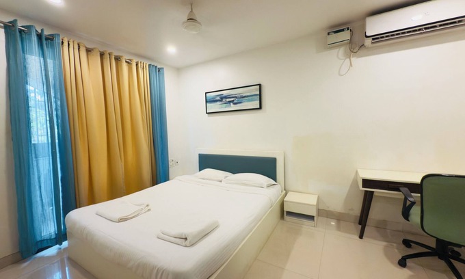 Vagator Apartment | K-homes,Charming 1-bedroom apartment in wonderful Goa ,vagator with WiFi, AC