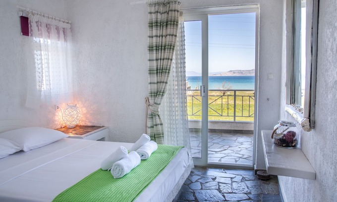 Velon Condo | Konstantinos Condo. Second floor with two large balconies (sea & mountain view)