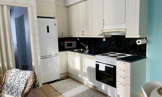 Lahti Apartment | Kotimaailma KotikaksioKirkkok saunalla