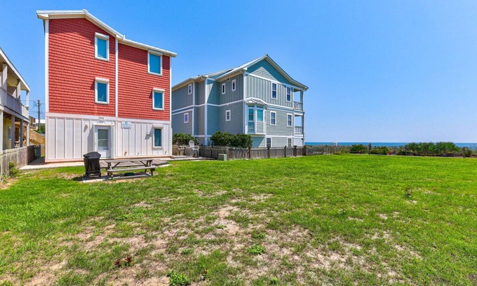 Kure Beach House | Kure Beach Ocean View - Steps from the Beach Access, Near the Kure Beach Pier