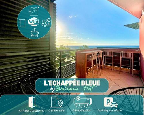 Sainte-Clotilde Centre Apartment | L'échappée Bleue, T3 vue mer, proche de l'aéroport