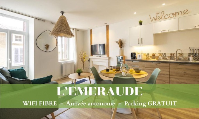 Pont-d'Ain Apartment | L'Emeraude - 1 à 4P - Wifi Fibre - Parking Gratuit