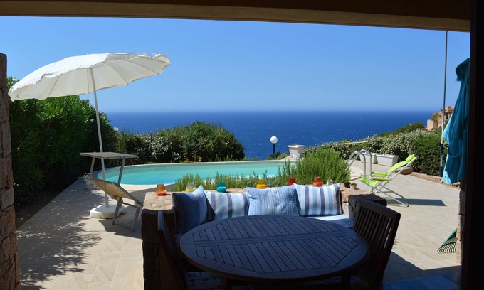 Costa Paradiso Villa | La Merla, POOL & GARDEN,300 m from the sea,direct access to the little bays