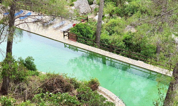 Horta de Sant Joan House | La Molina Soterres - 45-meter swimming pool and a waterfall in your garden!