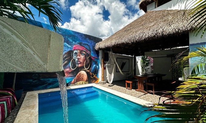 Colonia Adolfo Lopez Mateos Hotel | La Perle Noire | AB - Terasse et Piscine