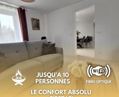 La Grande-Paroisse Villa | La Rochoise -Chaleureuse - wifi - 1h de Paris