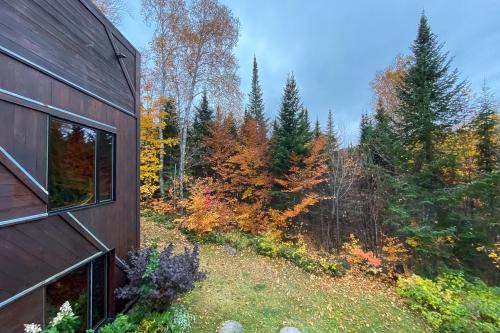 Val David Ski Chalet | La Romane Stylish Forest Chalet W Spa