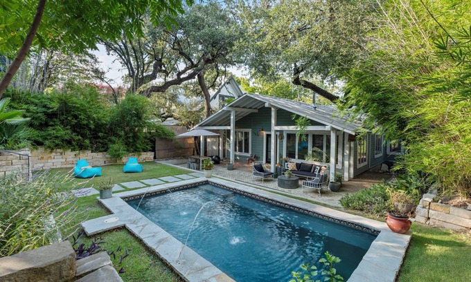Travis Heights House | Ladybird Villa - Heated Saltwater Pool - Walk to SoCo