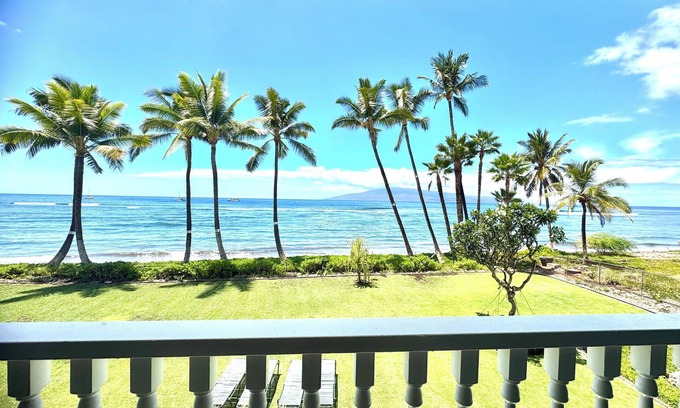 Historic Lahaina Front Street Apartment | Lahaina Shores Beachfront OceanView Tropical Escape