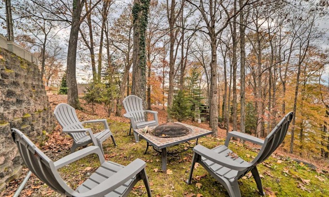 Cadiz House | Lake Barkley Home with Fire Pit and Private Dock!