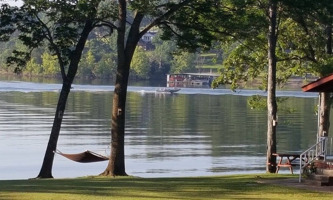 Blue Eye Cottage | Lake "Beach" Cottage w/Boat Slip & Rentals, Dock & Hot Tub!