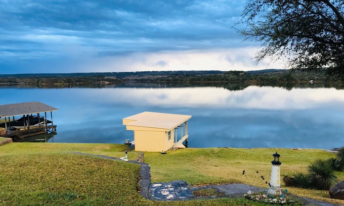 Buchanan Dam House | Lake Front property on Inks Lake with beautiful lake views/dock/swimming area.