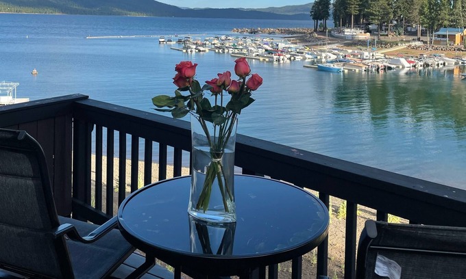 Peninsula Village Cabin | Lakefront Cabin, Boat slip, King bed, Seasonal Beach & Great View!