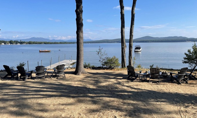 Center Ossipee House | Lakefront home on Ossipee Lake with dock and gorgeous views