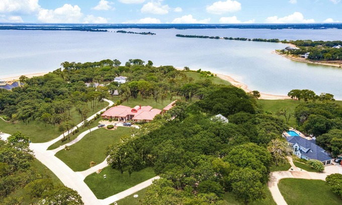 Lakewood Village House | Lakefront Oasis Home w/Pool & Sand Beach