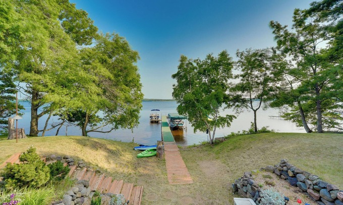 Stone Lake House | Lakefront Wisconsin Home - Deck, Fire Pit & Kayaks