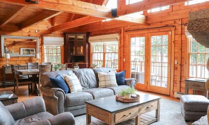 Smithfield House | Lakeside Cabin Retreat: Waterfront, Near Colby College, Waterville & Augusta