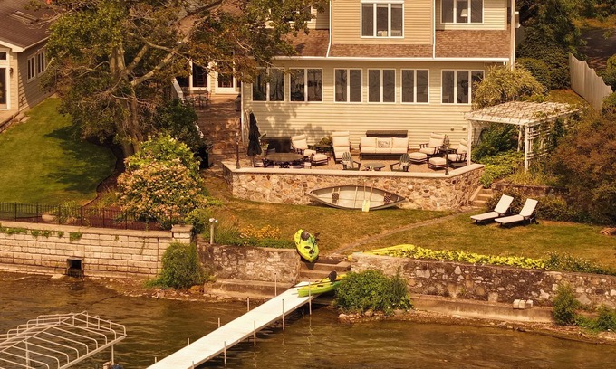 Melrose Park House | Lakeside — Luxury on Owasco Lake — Level Lake Frontage — Best Location