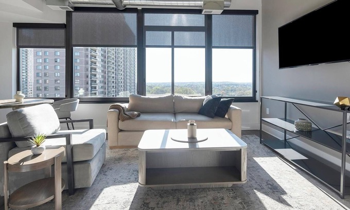 Baileys Crossroads Apartment | Landing | Chic 1BD, Game Room, Gym