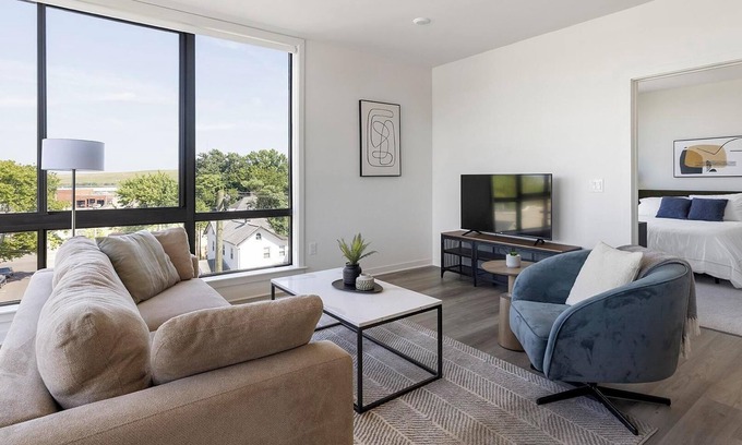 Carteret Apartment | Landing | Spectacular 2BD, Gym, Rooftop Lounge