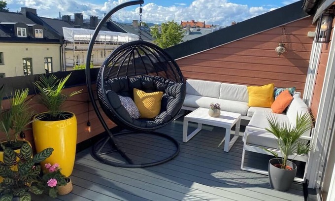 Grunerlokka Apartment | Large apartment with sunny roof terrace and parking