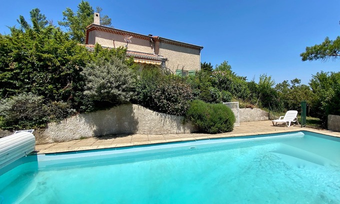 Toulaud House | Large Villa 6 people with swimming pool and green surroundings
