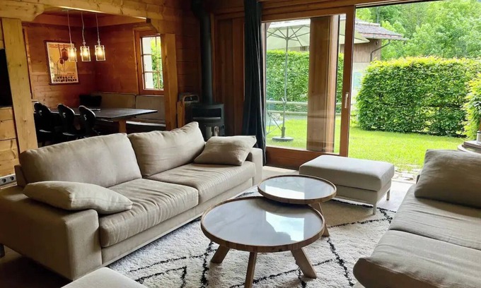 Le Planellet Apartment | Le Bragalove, cocoon with garden at Mont d'Arbois, close to ski and golf courses