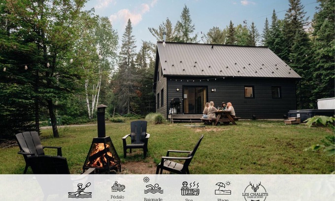 Sainte-Lucie-des-Laurentides House | Le2089 - Spa and beach - Chalets in the north of France