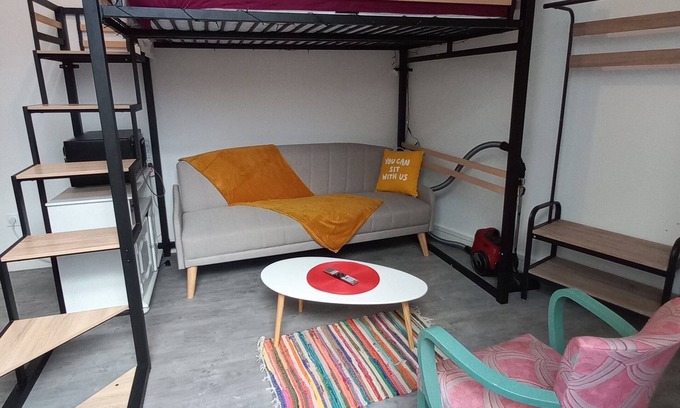 Agen Apartment | LE ONE, Studio in the heart of Agen, fireplace