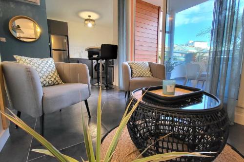 Carosse Apartment | Le Rêve bleu, studio cosy avec varangue !