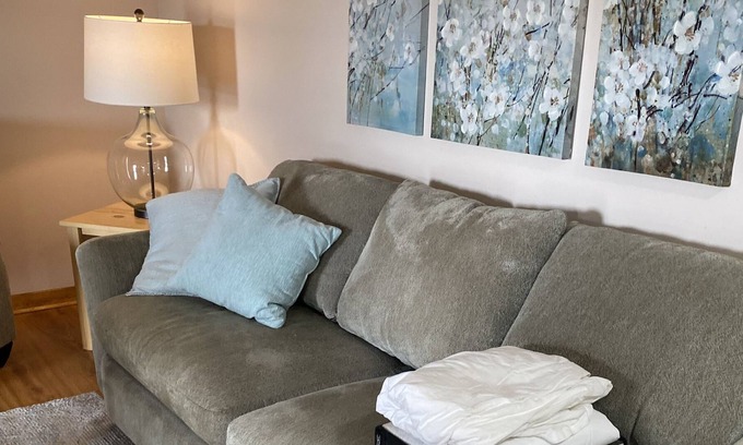 Reed City Apartment | Lilli’s Pad Lakeside Apartment with Hot Tub