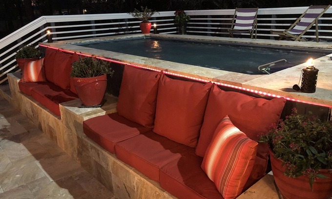 New Smyrna Beach House | Little Lux House, Swim Spa & Patio Oasis -on 2 acres