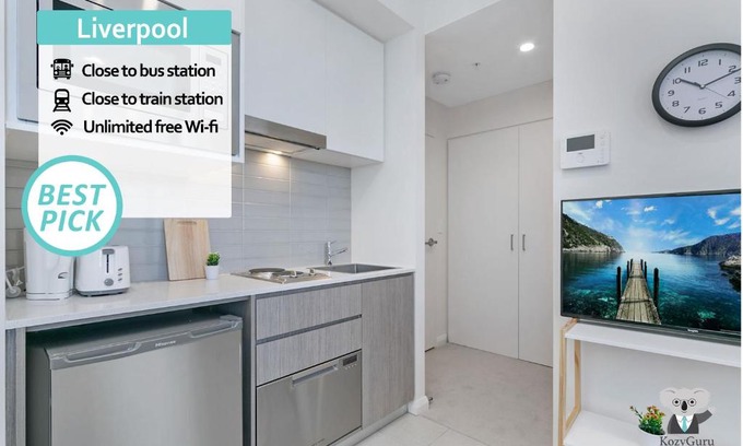 Liverpool Apartment | Liverpool Modern 1 Bed Studio with great view B