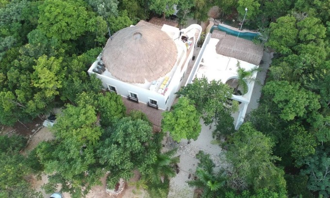 Chemuyil Apartment | Loft for 3 in The Jungle With Kitchen, A/C, Pool