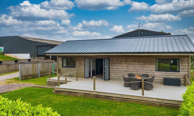 Chillington Cabin | Log Cabin on Family Farm with Countryside Views